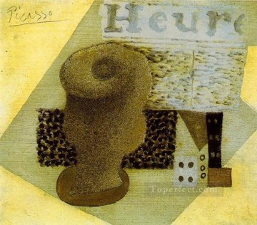 new orleans Painting - Newspaper Glass 1914 Pablo Picasso